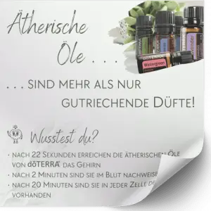 Aufkleber Ätherische Öle - 10 Stück