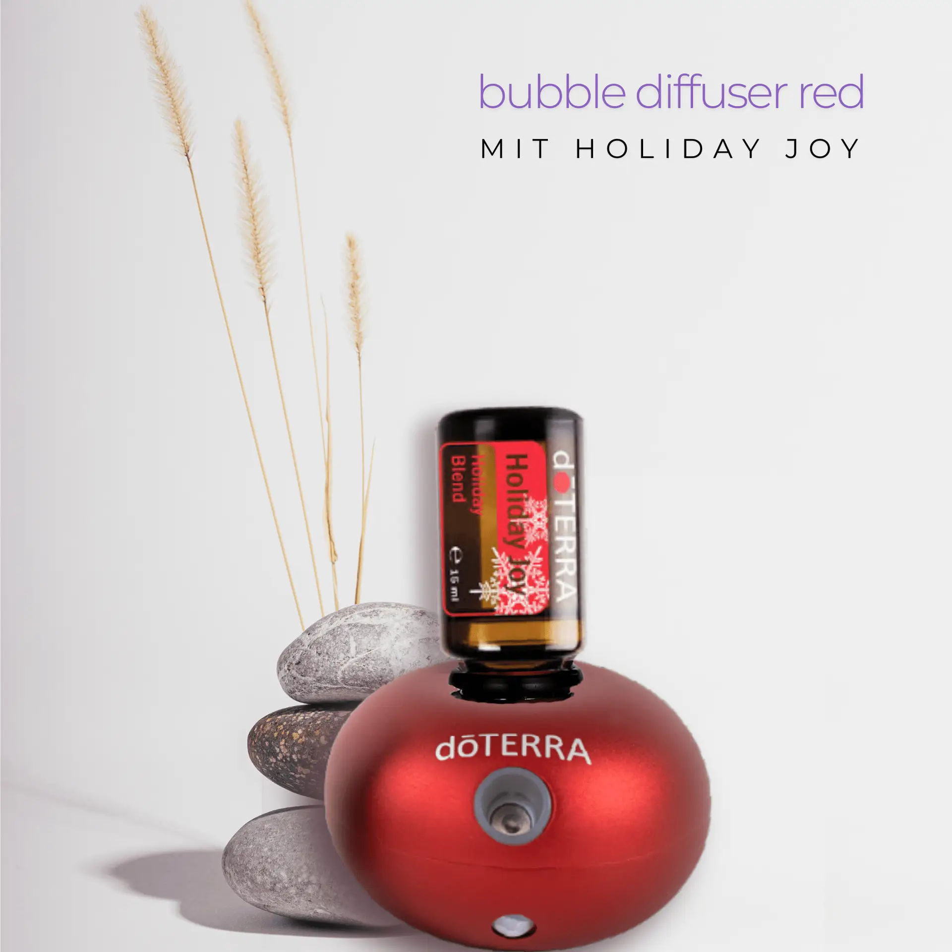dōTERRA Bubbel Diffuser (Ruby) mit Holiday Joy