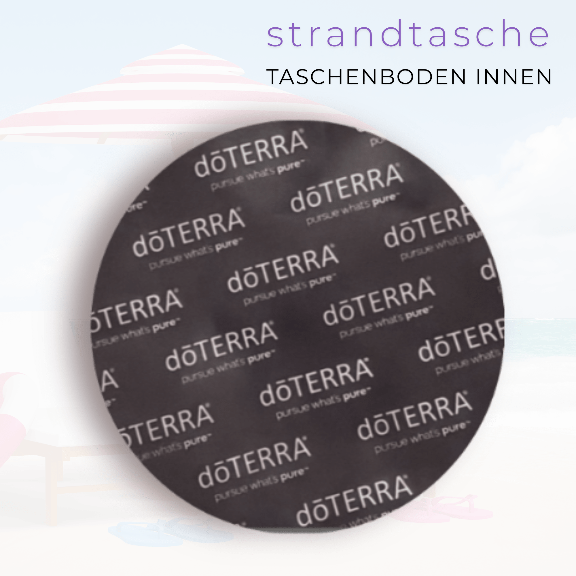 Strandumhängetasche mit dōTERRA Branding – Bild 3