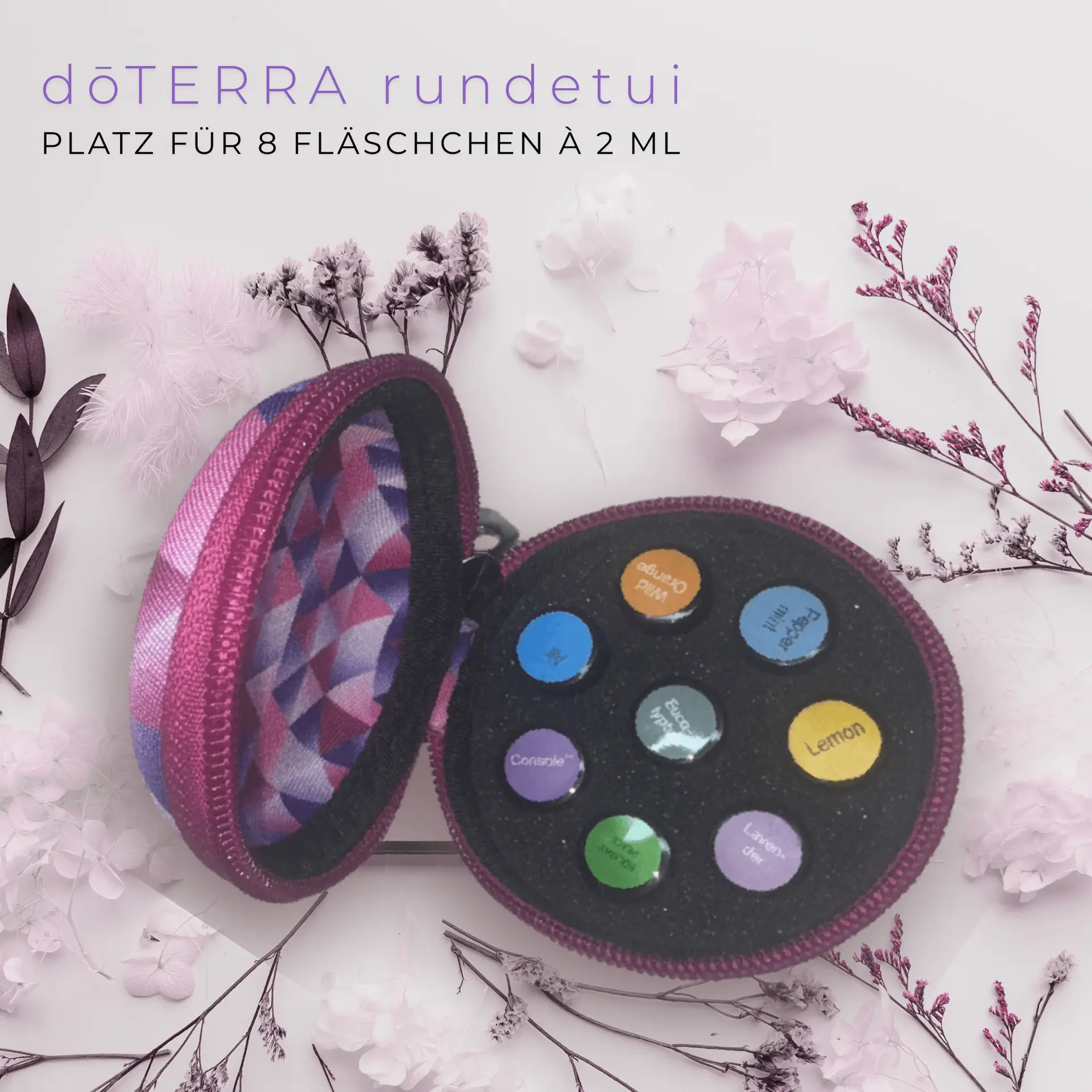 dōTERRA® Rundetui für 8 Fläschchen à 2 ml – Bild 2