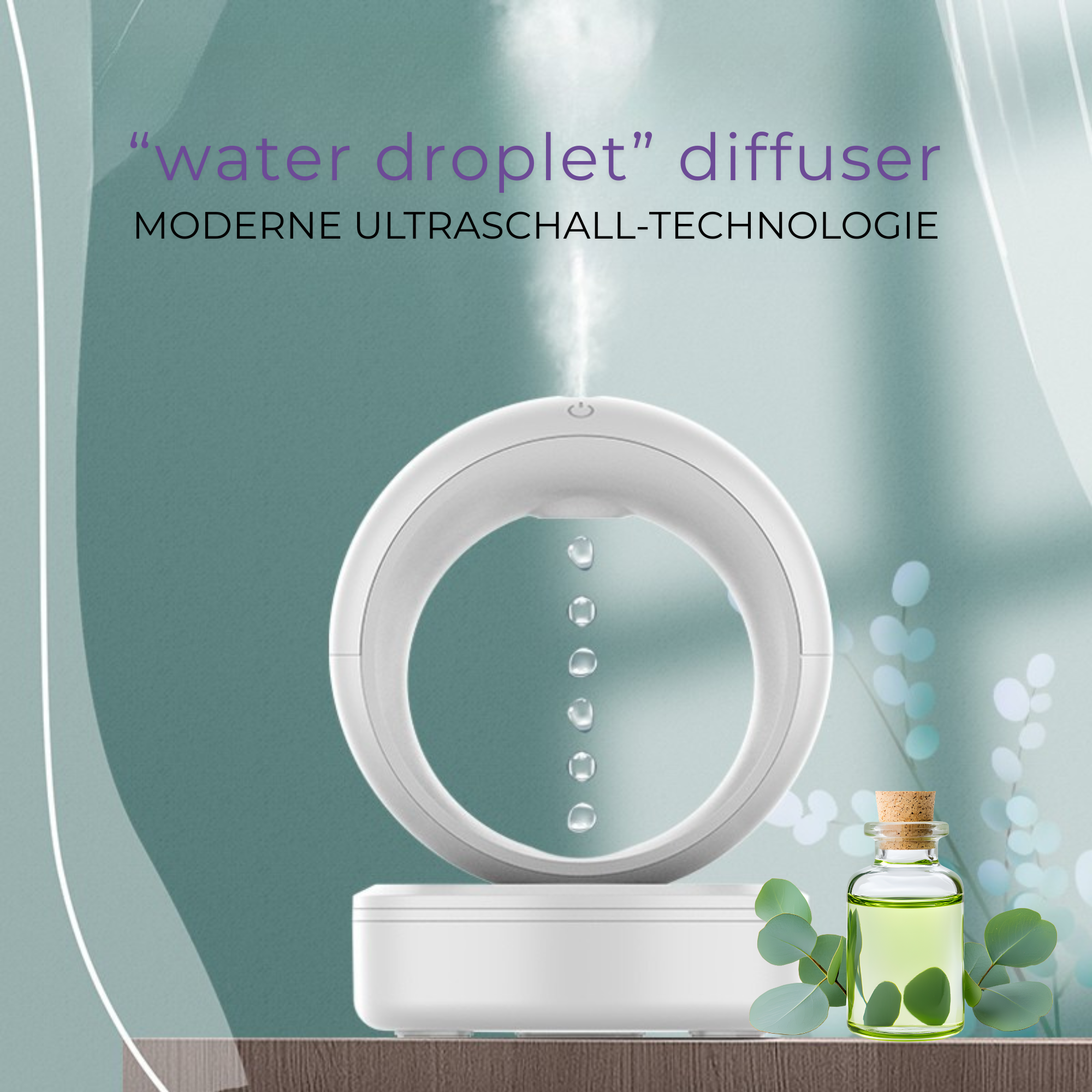 Anti-Gravity „Water Droplet“ Diffuser
