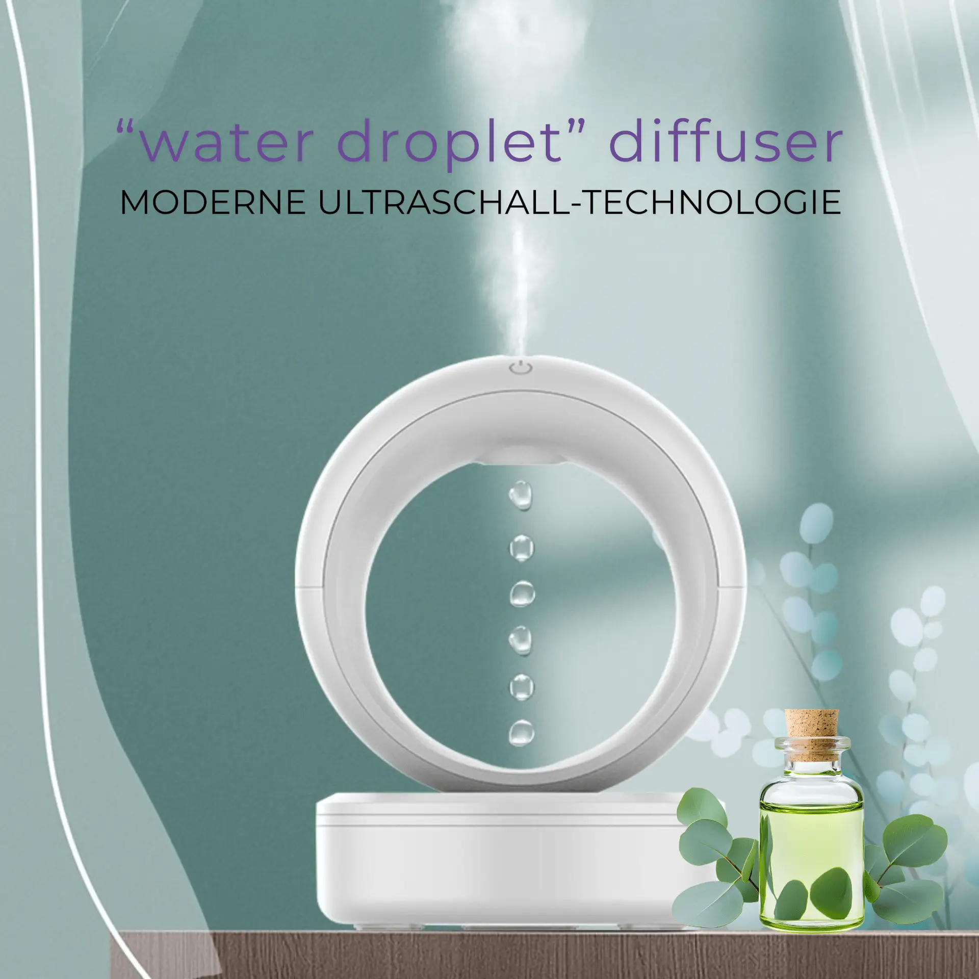 Anti-Gravity „Water Droplet“ Diffuser