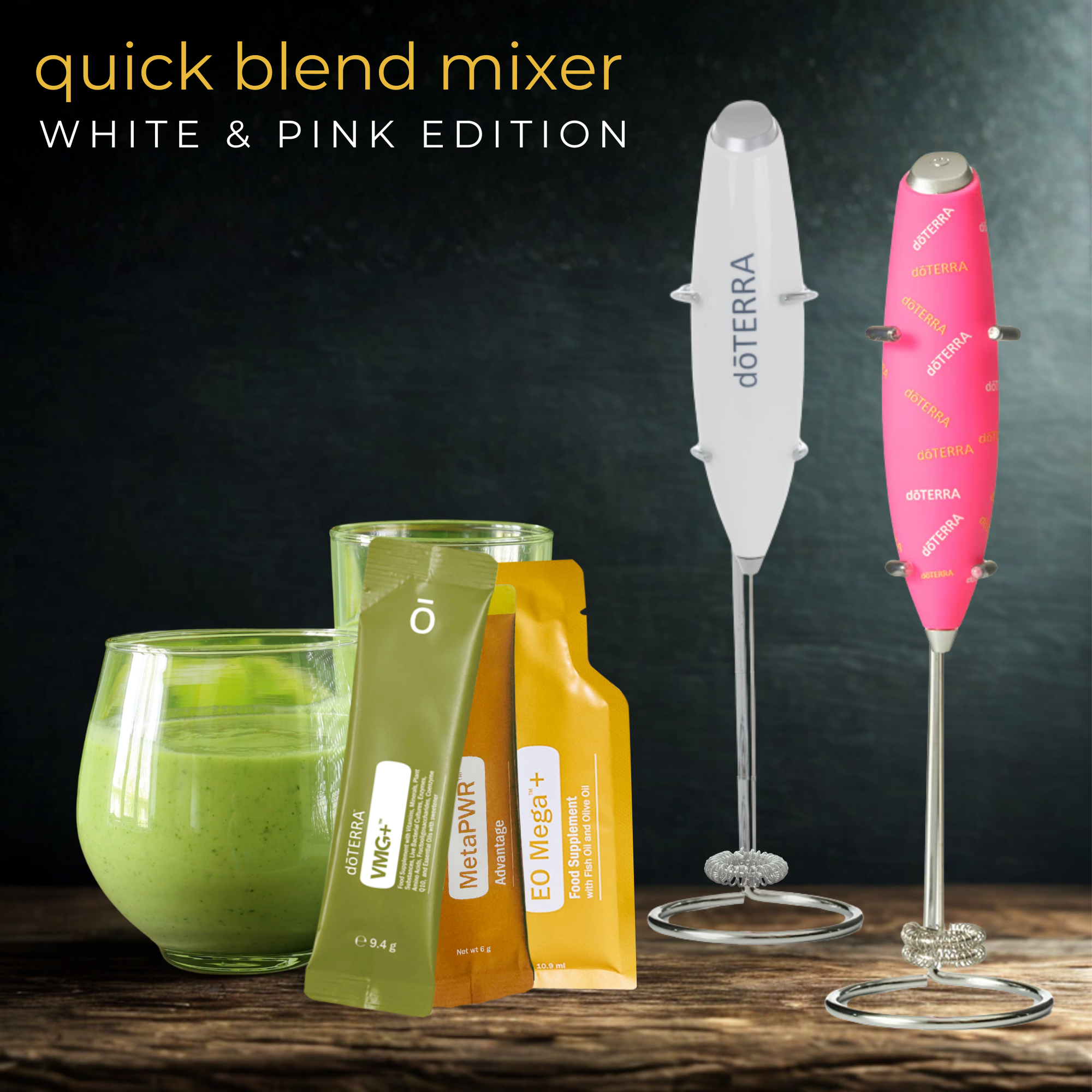 dōTERRA Quick Blend Mixer – White & Pink Edition