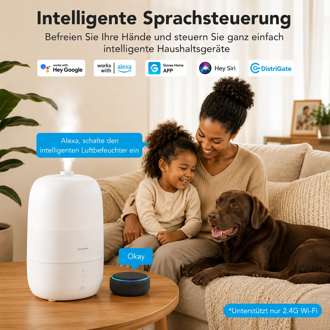 Smart Luftbefeuchter & Aroma Diffuser 3L – App- & Sprachsteuerung – Bild 3